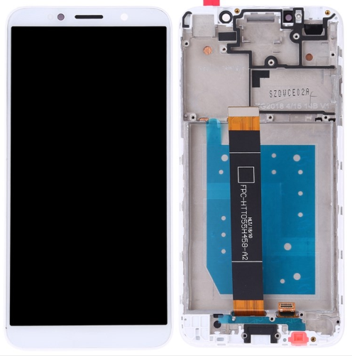 For Huawei Y5 2018 | LCD Assembly With Frame(No Logo) | White(Refurbished)