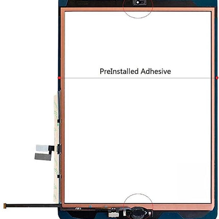 For iPad 7iPad 8 2020/10.2inch Touch/Digitizer Assembly with home button/camera bracket/adhesive Black(Master)(SKU:1498414)