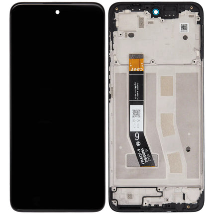 For Motorola G55 5G LCD assembly With Frame Black Refurbished (SKU:1563102)