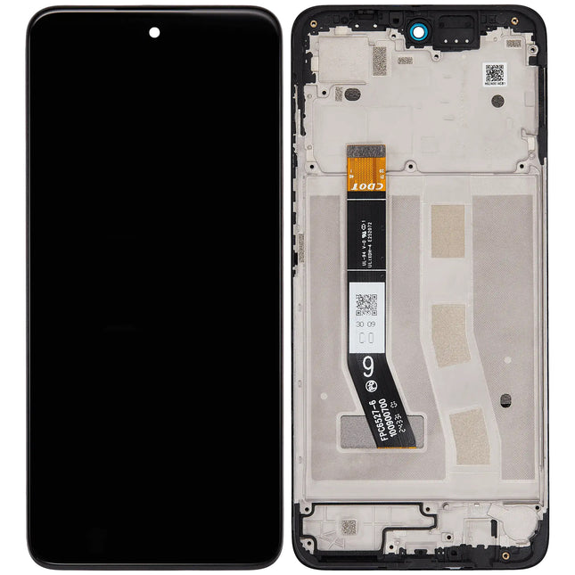 For Motorola G55 5G LCD assembly With Frame Black Refurbished (SKU:1563102)