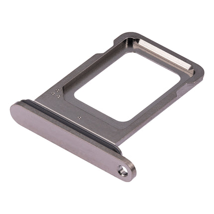 For iPhone 15 Pro / 15 Pro Max Sim Card Tray Holder / Dual Sim Card Black(Premium OEM)(SKU:1532551)