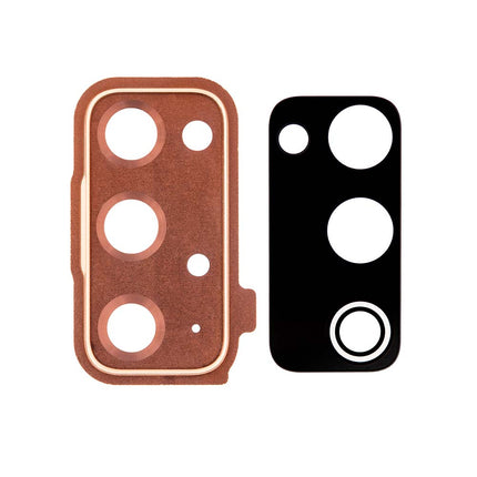 For Samsung Galaxy S20 FE Camera Lens With Frame/Sticker Gold or Orange (Premium OEM)(SKU:1463645)