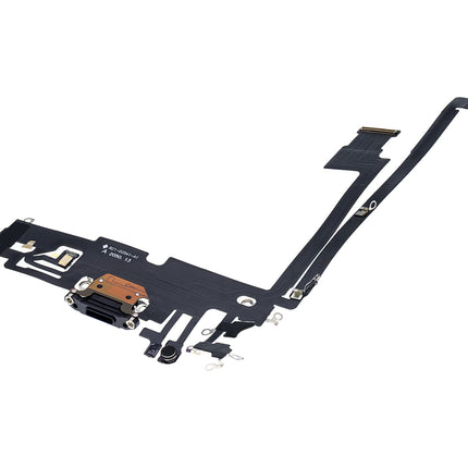 For iPhone 12 Pro max Charge Port Flex Cabe Black(Aftermarket Plus)(SKU:1479360)