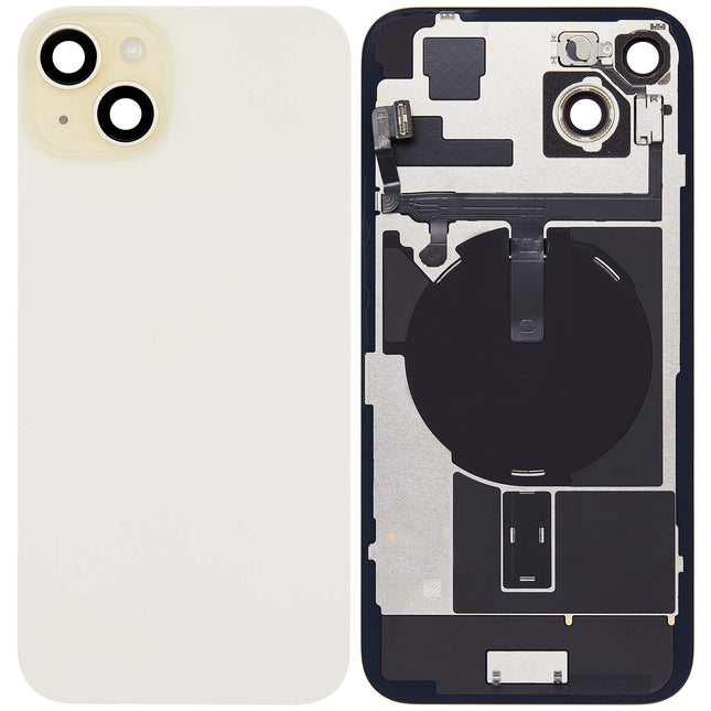 For iPhone 15 Plus Lens for back cover With bracket and back camera lens / Magnetic | Yellow (Aftermarket Plus)