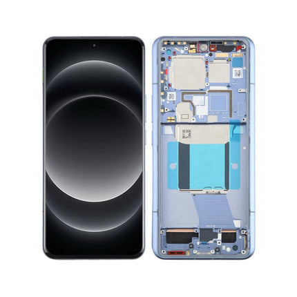 For Xiaomi 14 Ultra 5G / OLED assembly With Frame Blue (Refurbished)(SKU:1559899)