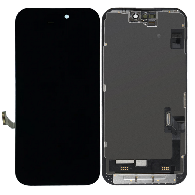 For iPhone 15 pro Soft OLED Assembly / IC Removable | Black (Aftermarket Plus)