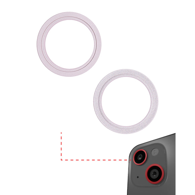 For iPhone 13 Mini | Back camera ring/2pcs | Pink(Premium OEM)