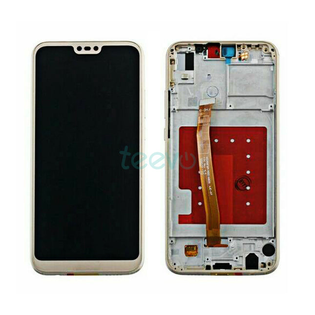 For Huawei P20 Lite /Nova 3E | LCD Assembly With Frame(No Logo) | Gold(Refurbished)