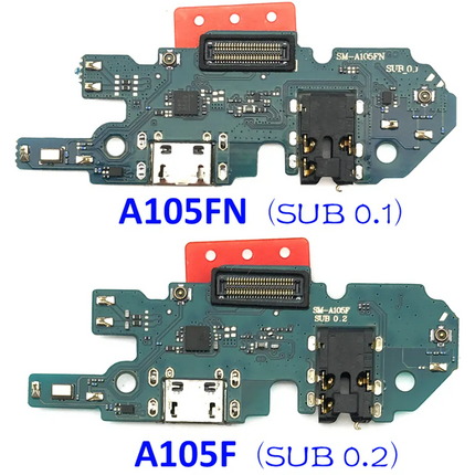 For Samsung Galaxy A10 / A10F Charge Port Flex Cable / Earphone Flex Cable / SUB 0.2 Version (Refurbished)