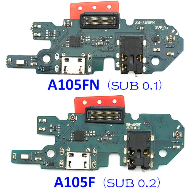 For Samsung Galaxy A10 / A10F Charge Port Flex Cable / Earphone Flex Cable / SUB 0.2 Version (Refurbished)