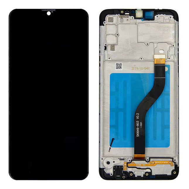 For Samsung Galaxy A20s/A207F | LCD Assembly With Frame | Black(Refurbished)