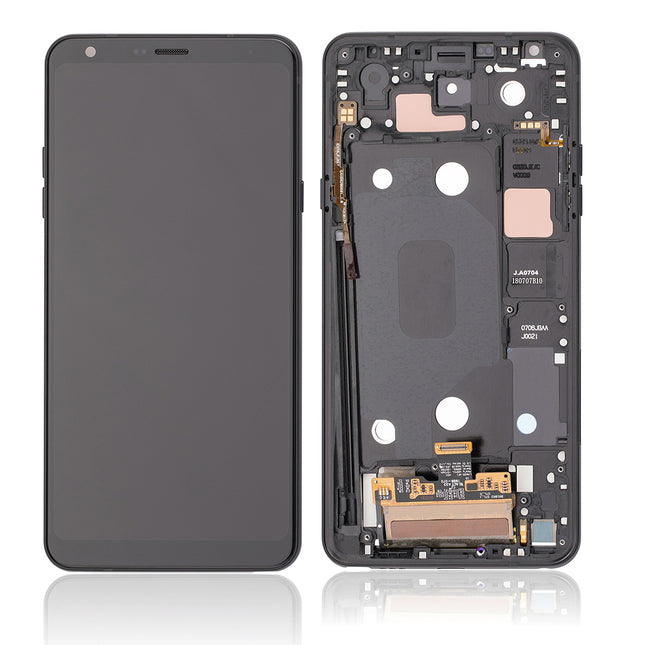 For LG Stylo 4 | LCD Assembly With Frame | Black(Refurbished)