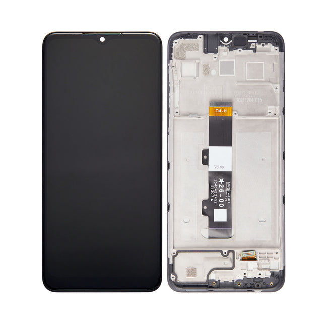 For Motorola G Pure/XT2163 | LCD Assembly With Frame | Black(Refurbished)