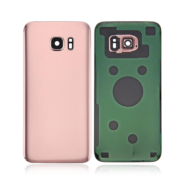 For Samsung Galaxy S7 Edge/G935 | Back Cover With Camera Cover(No Logo) | Pink(Aftermarket Plus)