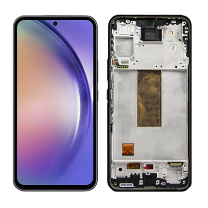 For Samsung Galaxy A54 LCD Assembly With Frame | Black(Premium OEM)