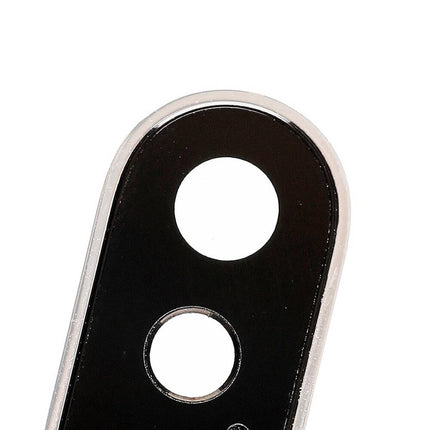 For iPhone X Camera Lens With Frame/Sticker Silver(Premium OEM)(SKU:1085388)