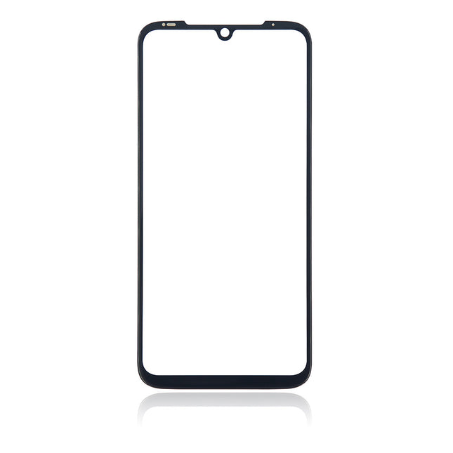 For Motorola G8 Plus | Front Glass Lens With OCA | Black(Aftermarket Plus)