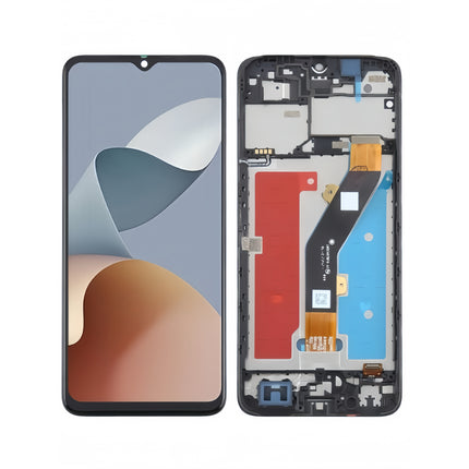 For ZTE Blade A54 LCD assembly with Frame Black (SKU:1564970)
