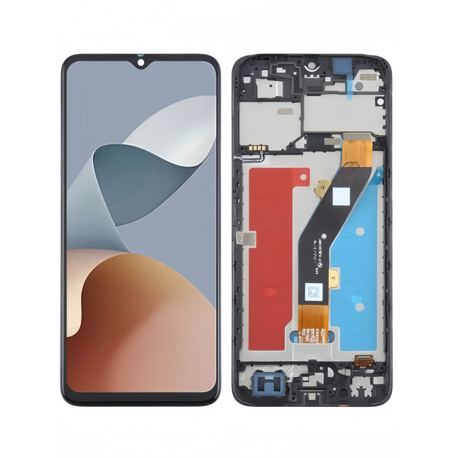 For ZTE Blade A54 LCD assembly with Frame Black (SKU:1564970)