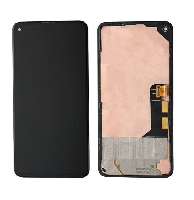 For Google Pixel 5A | LCD Assembly With installed frame | Black(Refurbished)