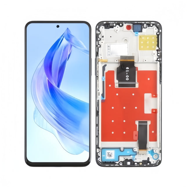 For Honor X8a LCD assembly with Frame /Honor 90 lite Black (SKU:1565758)
