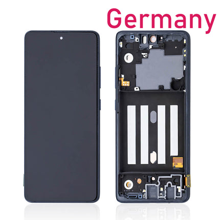 For Samsung Galaxy A51 5G/A516 OLED Assembly With Frame Black (Refurbished)***DE Warehouse***(SKU:1530829)