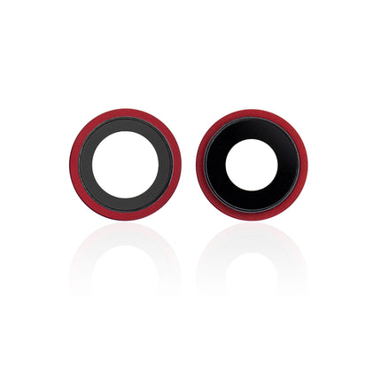 For iPhone 12 Camera Lens With Frame/Sticker Red(Premium OEM)(SKU:1430907)