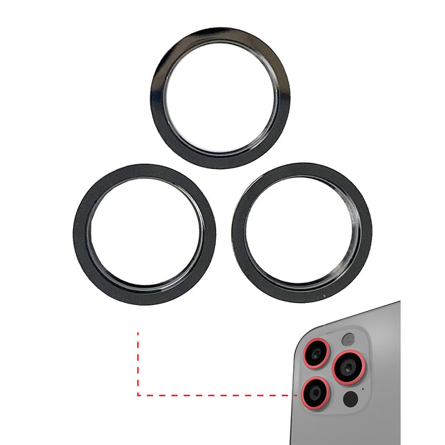 For iPhone 12 Pro max | Camera Lens With Frame/Sticker | White(Premium OEM)
