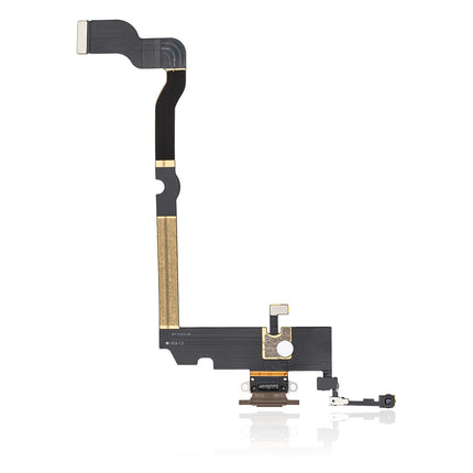 For iPhone Xs max Charge Port Flex Cabe Gold(Aftermarket Plus)(SKU:1091011)