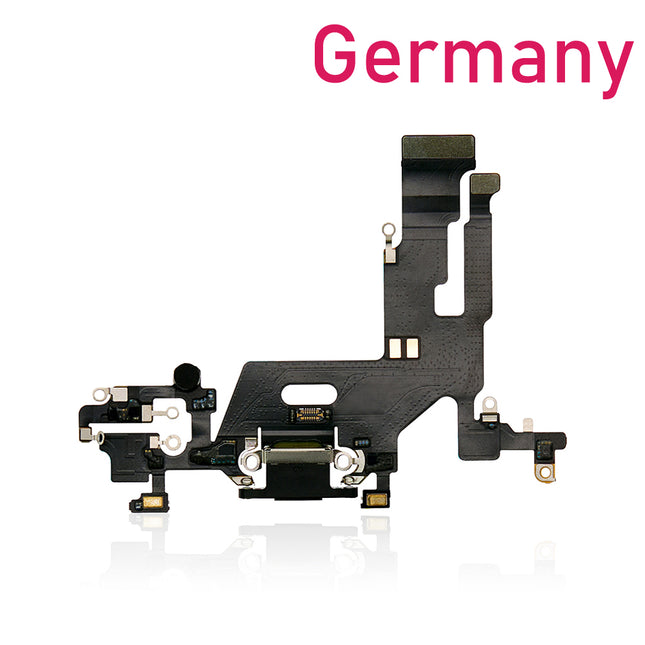 For iPhone 11 Charge Port Flex Cable | Black (Refurbished)***DE Warehouse***