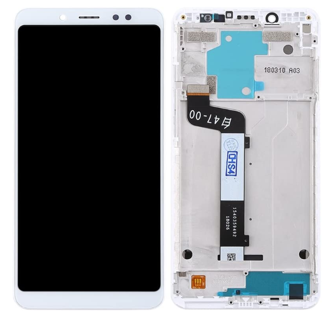 For Xiaomi Redmi Note 5/Red mi Note 5 Pro | LCD Assembly With Frame | White(Refurbished)