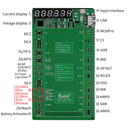 Kaisi 9208 Battery Charger Activation Plate iPhone/samsung/oppo/vivo/tecno ***DE Warehouse***(SKU:1507384)