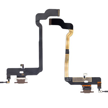 For iPhone Xs Charge Port Flex Cabe Gold(Aftermarket Plus)(SKU:1091008)