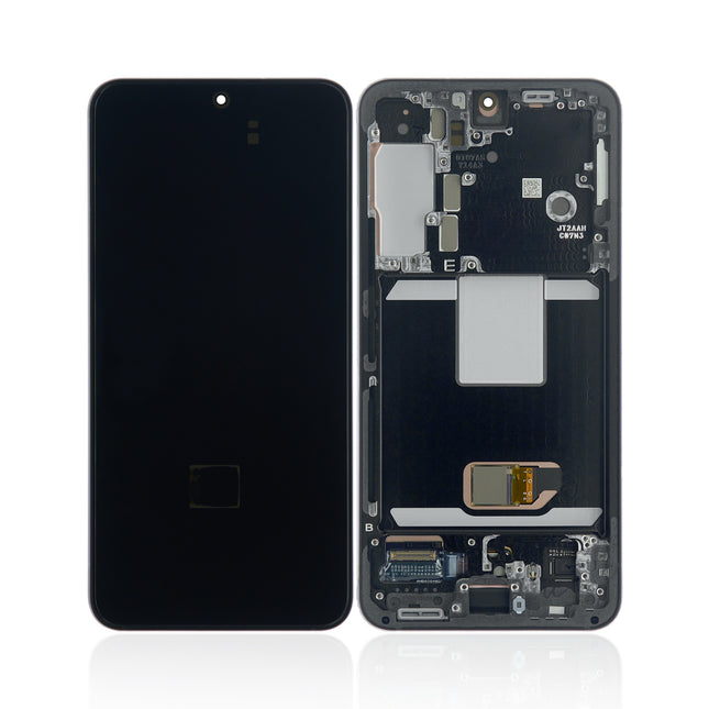 For Samsung Galaxy S22 5G China edition / F version / TS 5G OLED Assembly With frame / black  (Aftermarket Plus)(SKU:1559504)