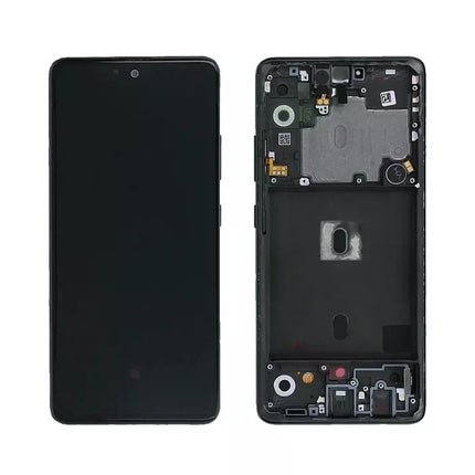 For Samsung Galaxy A51 5G/A516 OLED Assembly with Frame / Original display window Black(Aftermarket Plus)(SKU:1479498)