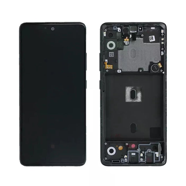For Samsung Galaxy A51 5G/A516 OLED Assembly with Frame / Original display window Black(Aftermarket Plus)(SKU:1479498)