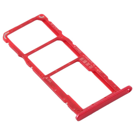 For Huawei Y6 2019 Sim Card Tray/Dual Sim Card Red(Premium OEM)(SKU:1463663)