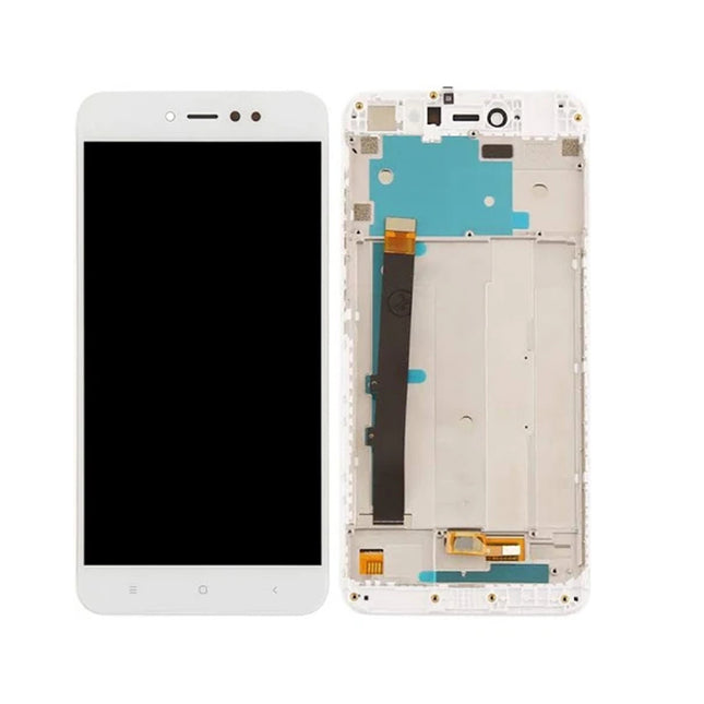 For Xiaomi Redmi Note 5A/Note 5 prime | LCD Assembly With Frame/High Prime version | White(Refurbished)
