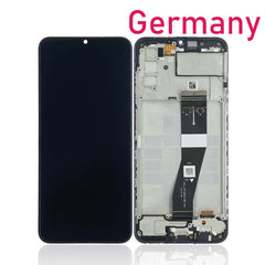 For Samsung Galaxy A03S LCD Assembly With Frame (Small Glass Version) | Black (Refurbished)***DE Warehouse***
