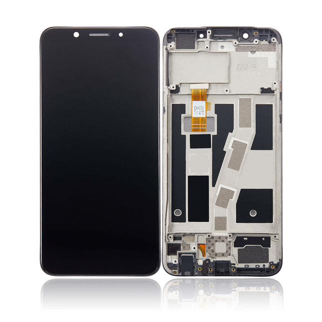 For OPPO A83 | LCD Assembly With Frame | Black(Refurbished)