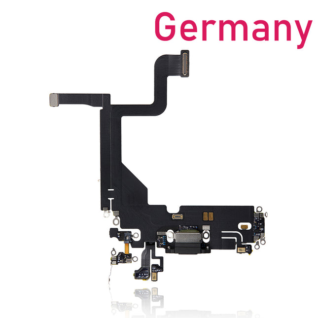 For iPhone 13 Pro Charge Port Flex Cable | Black (Refurbished)***DE Warehouse***