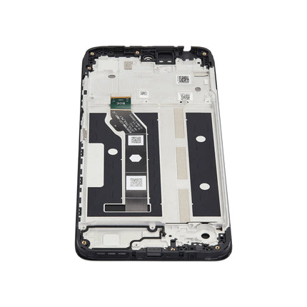 For Motorola Moto G15 LCD assembly with frame Black (Refurbished) (SKU:1564067)