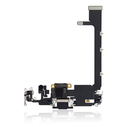 For iPhone 11 Pro Max | Charge Port Flex Cable With IC | Black(Premium OEM)