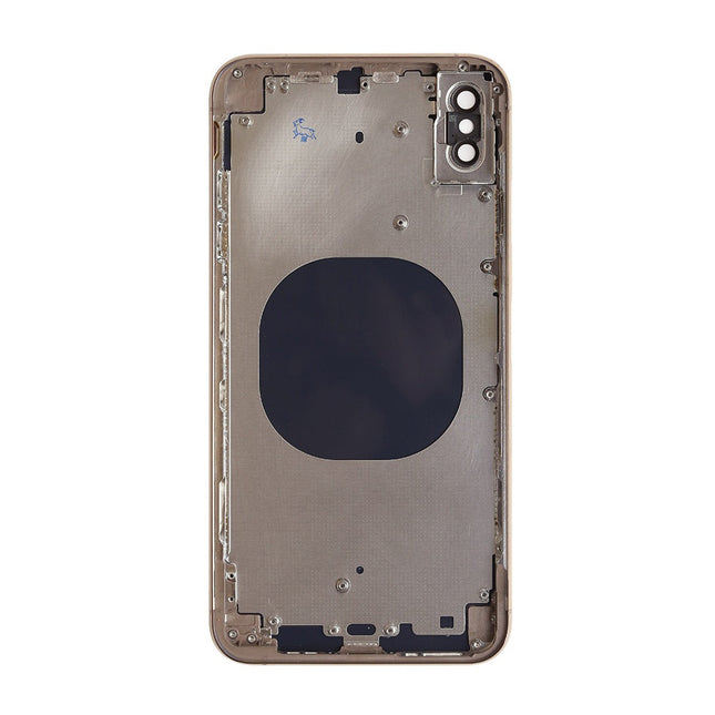 For iPhone Xs max | Back Cover Assembly with small parts(No Logo) | Gold(Aftermarket Plus)