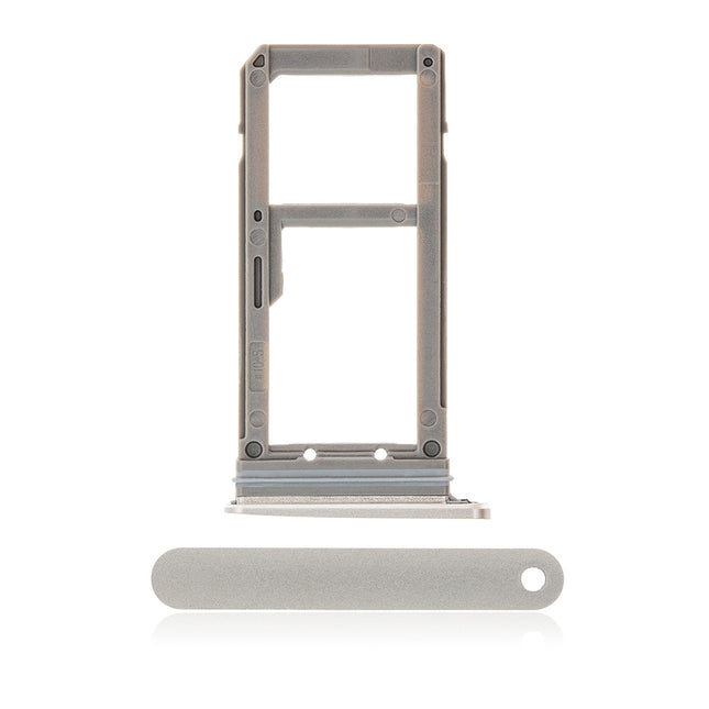 For Samsung Galaxy S7/G930F | Sim Card Tray/Single Card/Silver | White(Premium OEM)