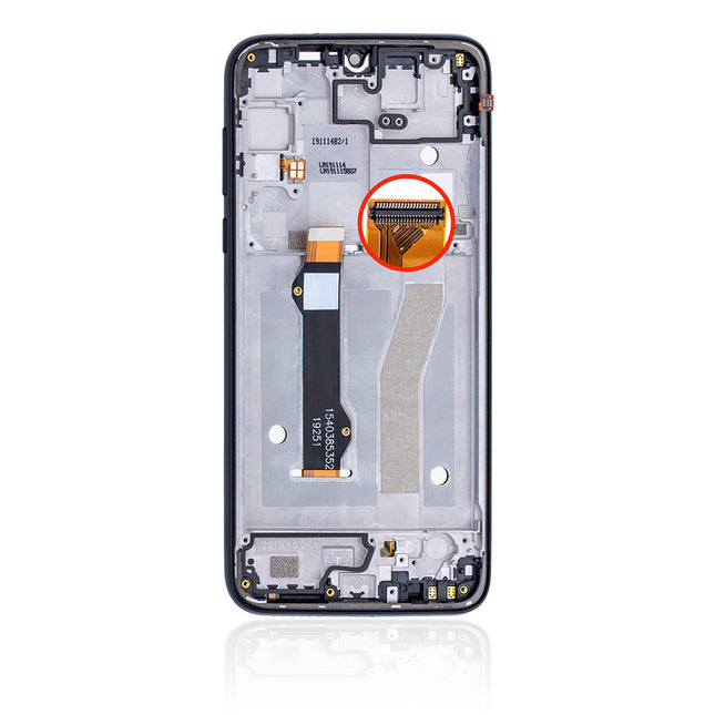 For Motorola G8 Plus | LCD Assembly with Frame | Black(Refurbished)