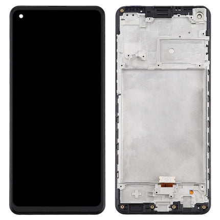 For Samsung Galaxy A21s/A217F | LCD Assembly With Frame | Black(Refurbished)