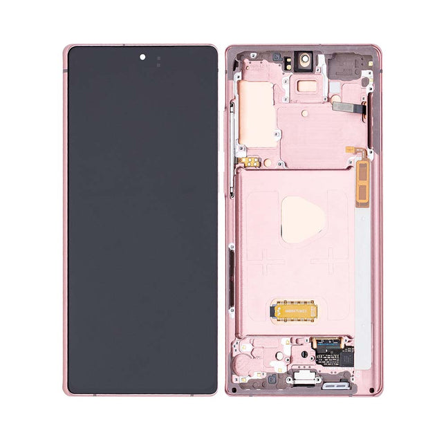 For Samsung Galaxy Note 20 / Note 20 5G | LCD Assembly With Frame | Gold(Premium OEM)