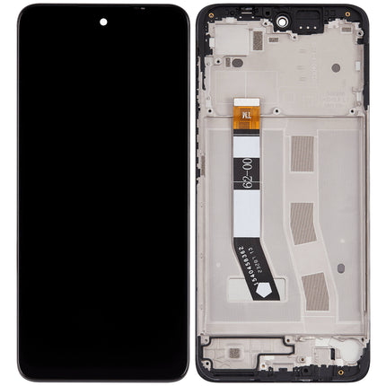 For Motorola G54 5G LCD Assembly With Frame | Black (Refurbished)