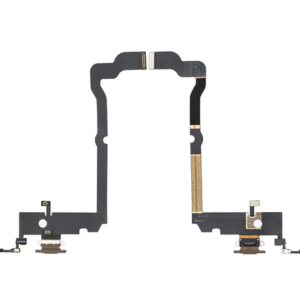 For iPhone Xs max Charge Port Flex Cabe Gold(Aftermarket Plus)(SKU:1091011)